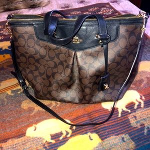 Coach large tote bag